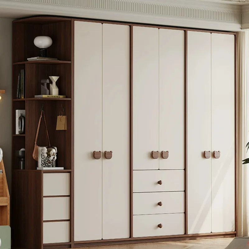 White cabinet with timber display niche