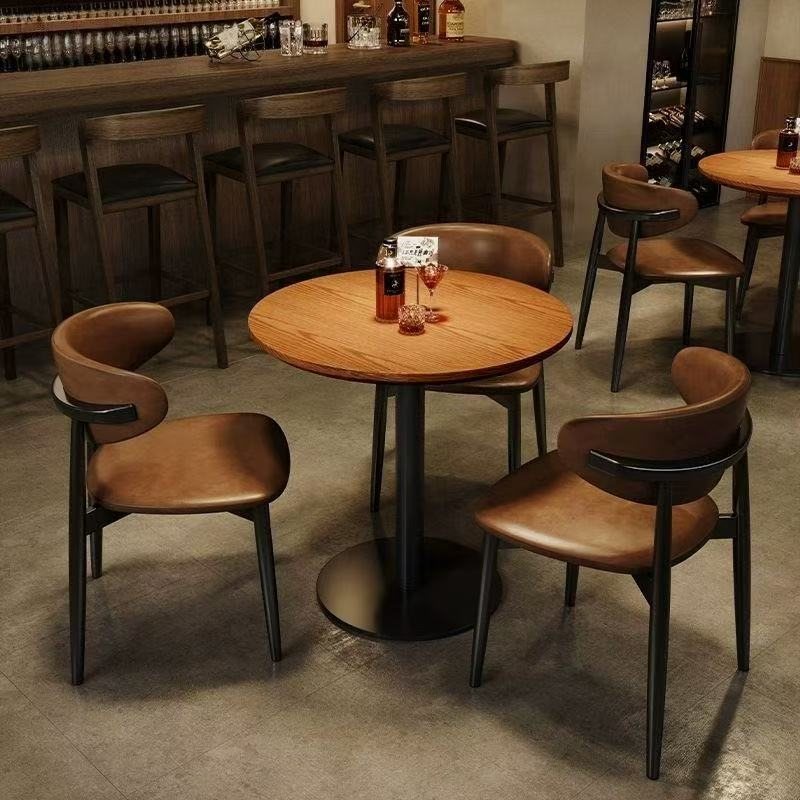 Wooden restaurant dining set