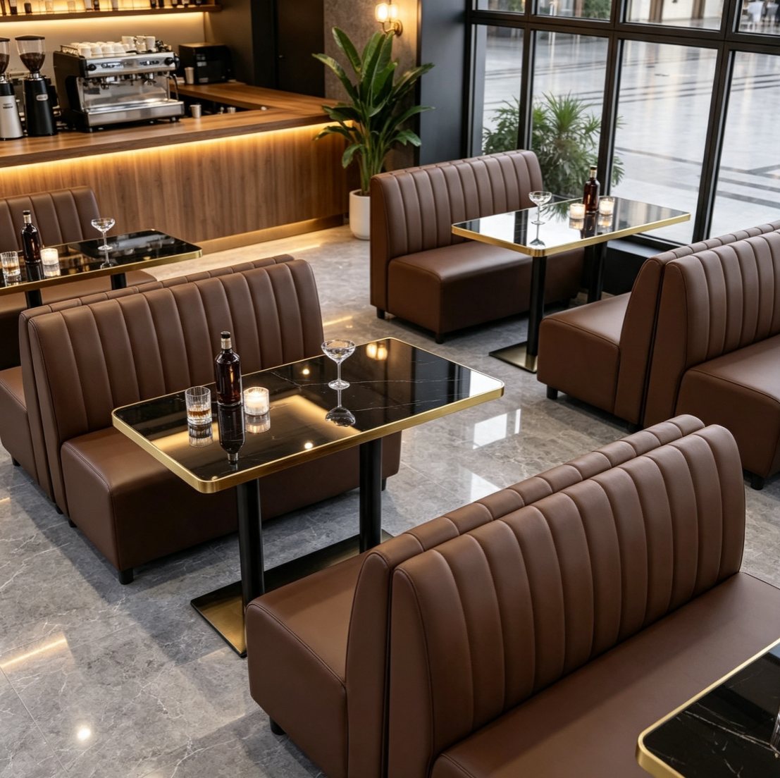Restaurant booth seating